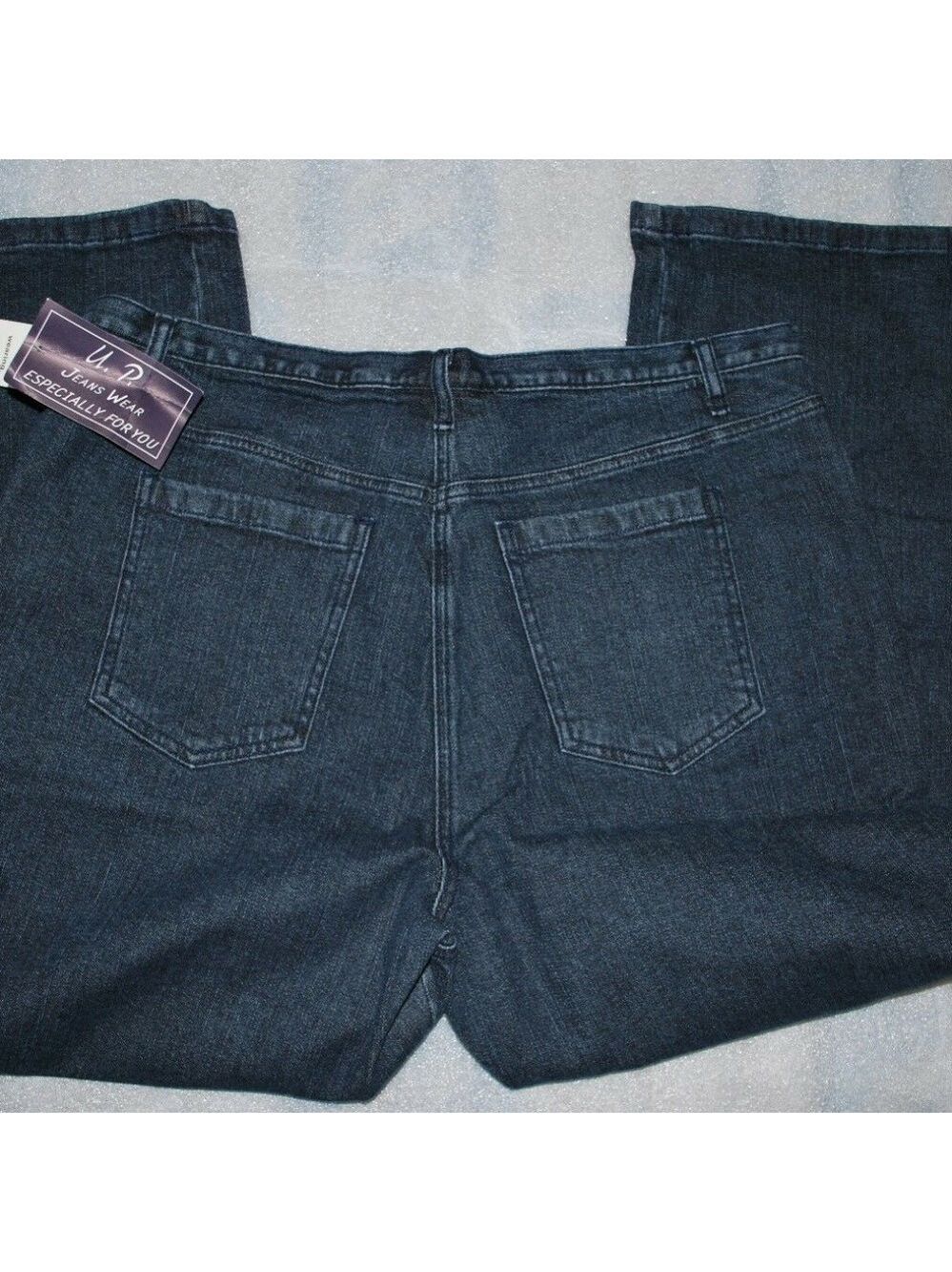 Ulla Popken UP Stretch Denim Boot Cut Jeans 18W 27L